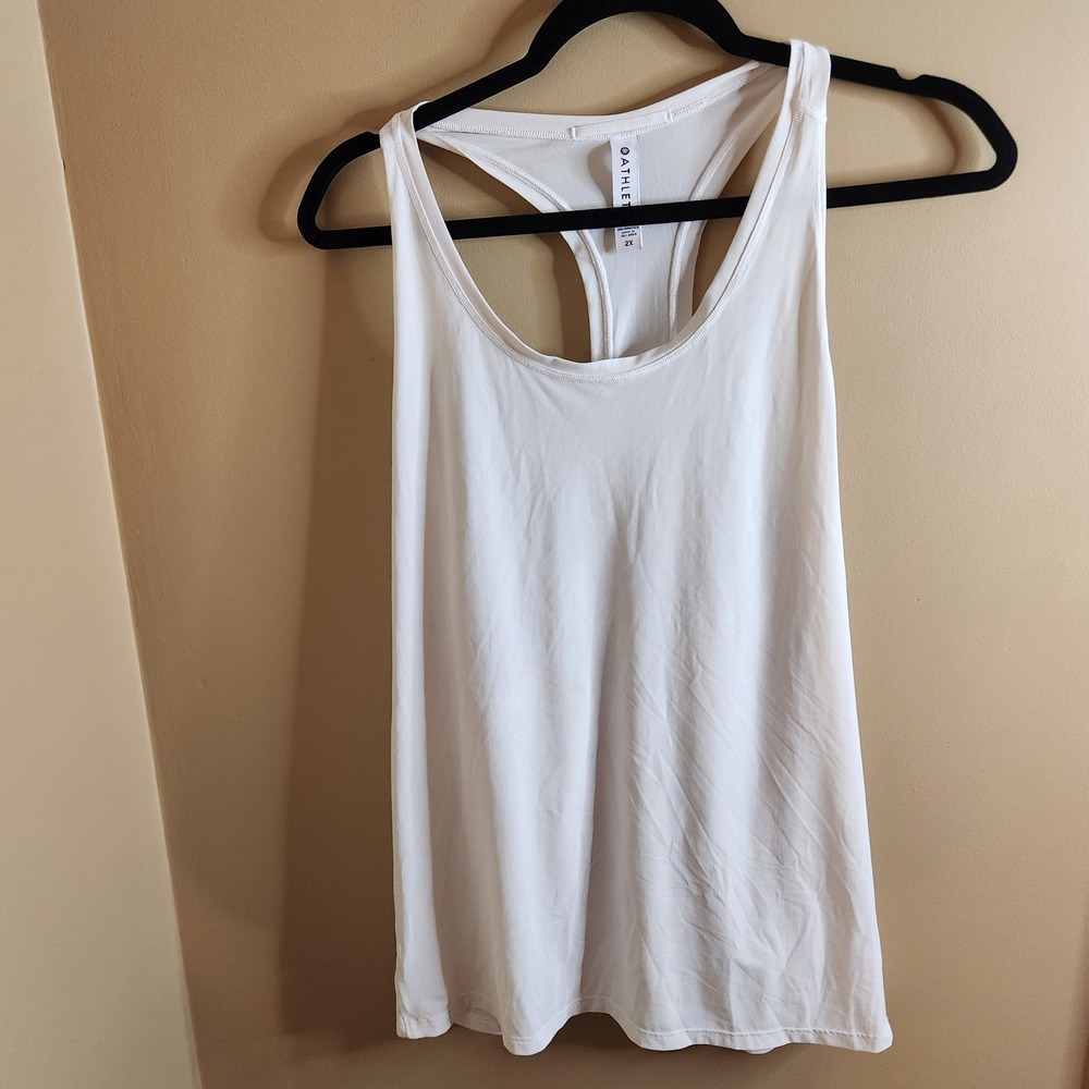 Athleta White Ultimate Train Tank Racerback Plus Size 2X 530586-